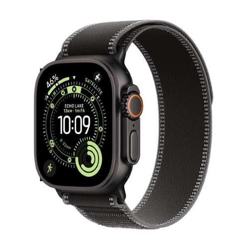 APPLE WATCH ULTRA 3 GPS + CELLULAR 5G CASSA 49mm IN TITANIO NERO CON TRIAL LOOP NERO/CENERE - M/L